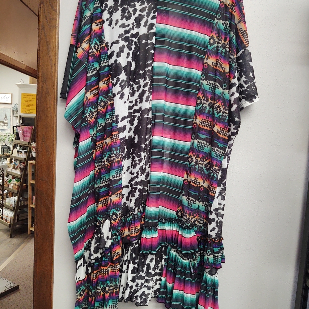 NWT Crazy Train Kimono " Hide Your Crazy" One Size